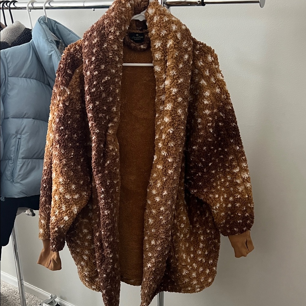 Cozy Brown and Tan Women's Jacket